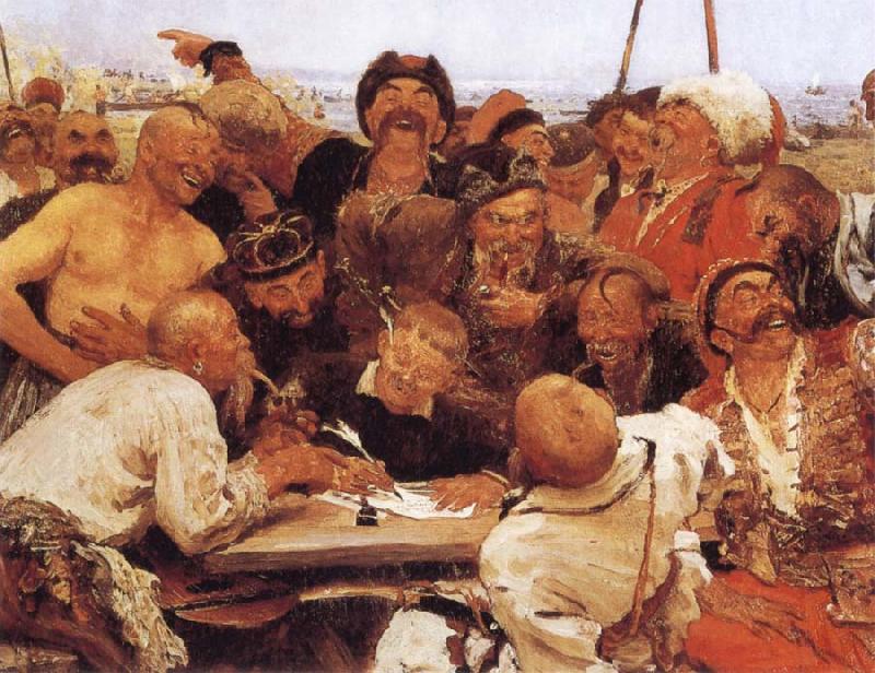 llya Yefimovich Repin Zaporozhian Cossacks oil painting picture